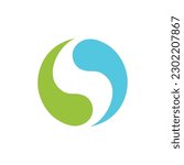 Yin yang logo round circle template  download royalty free resizable editable design   