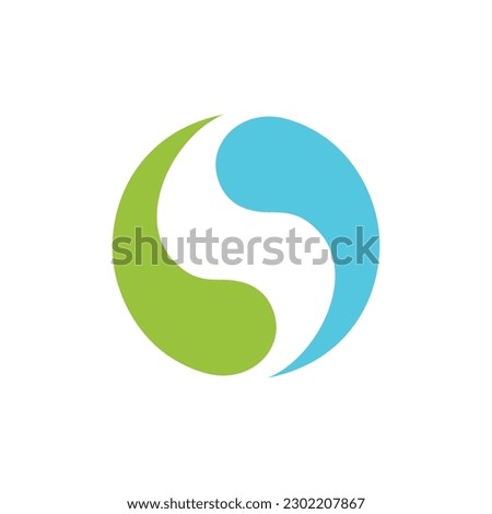 Yin yang logo round circle template  download royalty free resizable editable design   