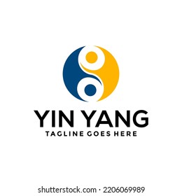 Yin Yang Logo Template Design Creative idea 