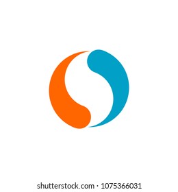 yin and yang logo vector