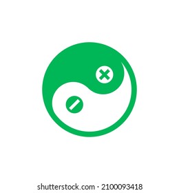 Yang-Logo-Vektorkonzept