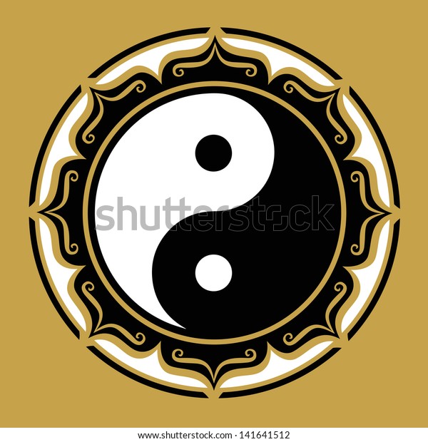 Download Yin Yang Lotus Chinese Symbol Philosophy Stock Vector ...