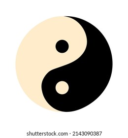 yin yang sign design icon