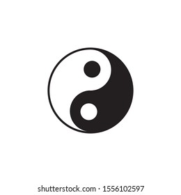 Yin Yang Simbol Flat Design