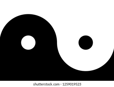 Yin and yang simple background