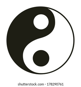 Yin & yang symbol.