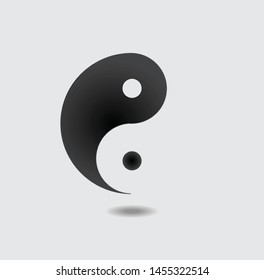 yin yang symbol ,abstract composition