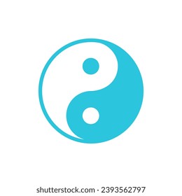 Yin Yang symbol. From blue icon set.