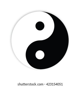 Yin yang symbol - design element