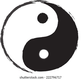 Dibujo de símbolo Yin Yang