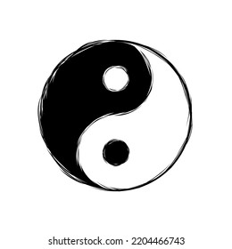 Yin Yang Symbol drawing style