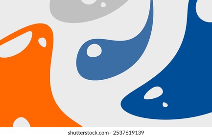 Símbolo del yin yang con gotas