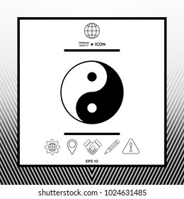 Yin yang symbol of harmony and balance