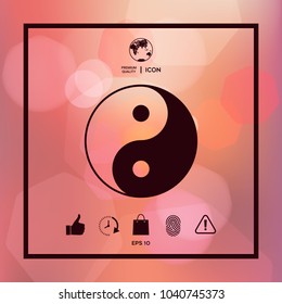 Yin yang symbol of harmony and balance