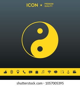 Yin yang symbol of harmony and balance