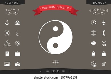 Yin yang symbol of harmony and balance