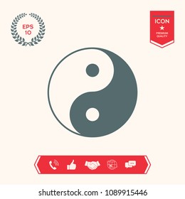 Yin yang symbol of harmony and balance