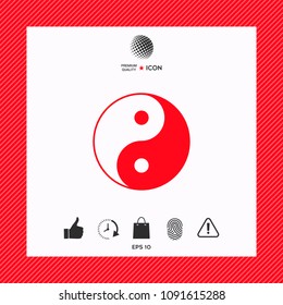 Yin yang symbol of harmony and balance