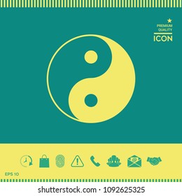 Yin yang symbol of harmony and balance