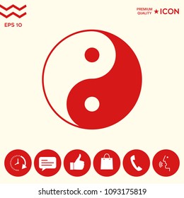 Yin yang symbol of harmony and balance