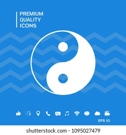 Yin yang symbol of harmony and balance