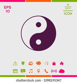 Yin yang symbol of harmony and balance