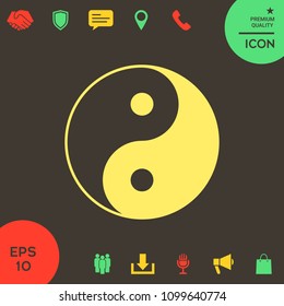 Yin yang symbol of harmony and balance