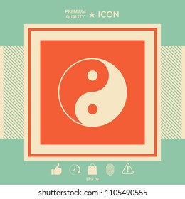 Yin yang symbol of harmony and balance