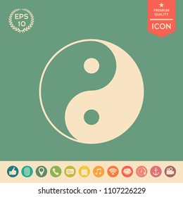 Yin yang symbol of harmony and balance