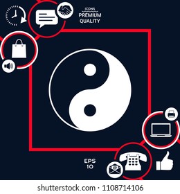 Yin yang symbol of harmony and balance