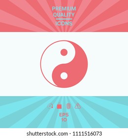 Yin yang symbol of harmony and balance