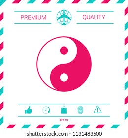 Yin yang symbol of harmony and balance