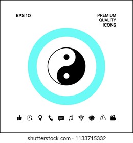 Yin yang symbol of harmony and balance
