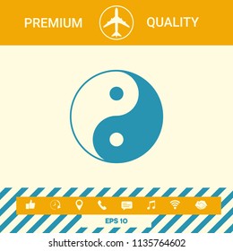 Yin yang symbol of harmony and balance