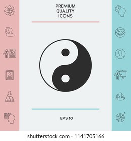 Yin yang symbol of harmony and balance