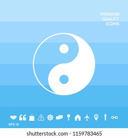 Yin yang symbol of harmony and balance