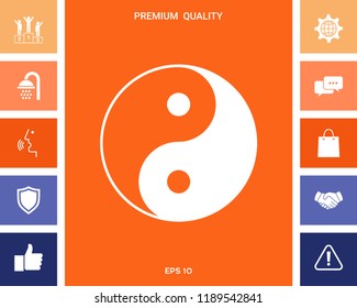 Yin yang symbol of harmony and balance