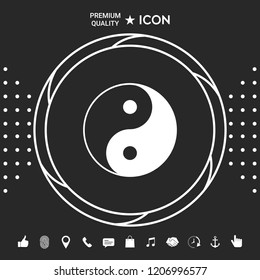 Yin yang symbol of harmony and balance