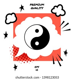 Yin yang symbol of harmony and balance