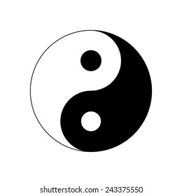 Yin yang symbol of harmony and balance