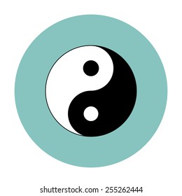 Yin yang symbol of harmony and balance.