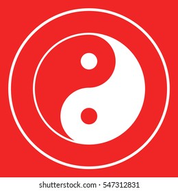 Yin yang symbol of harmony and balance