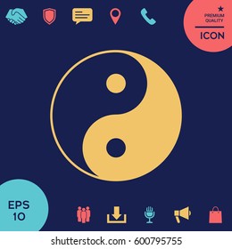Yin yang symbol of harmony and balance