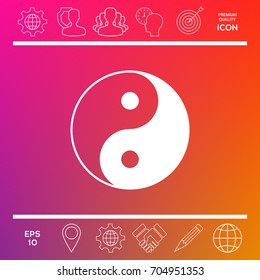 Yin yang symbol of harmony and balance