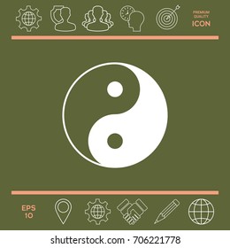 Yin yang symbol of harmony and balance