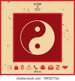Yin yang symbol of harmony and balance