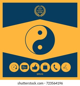 Yin yang symbol of harmony and balance