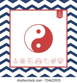 Yin yang symbol of harmony and balance