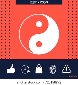 Yin yang symbol of harmony and balance