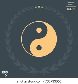 Yin yang symbol of harmony and balance